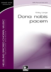 Dona nobis pacem SATB choral sheet music cover